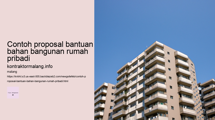 contoh proposal bantuan bahan bangunan rumah pribadi